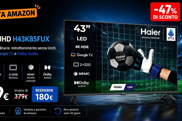 Haier H43K85FUX: Smart TV 4K a meno di 200€, è un affare?