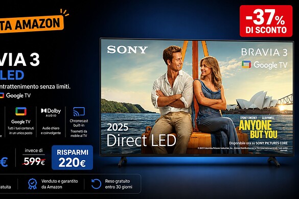 Sony Bravia 3 2025 da 43 pollici: su Amazon costa meno di quanto pensi