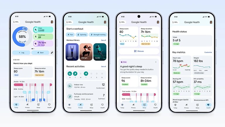 Google Health 5.0: addio a Fitbit e nuovo widget in arrivo