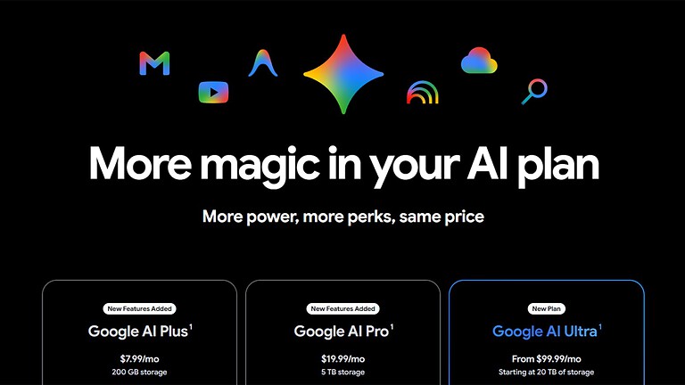 Google One AI Ultra, finalmente chiare le differenze tra i due piani