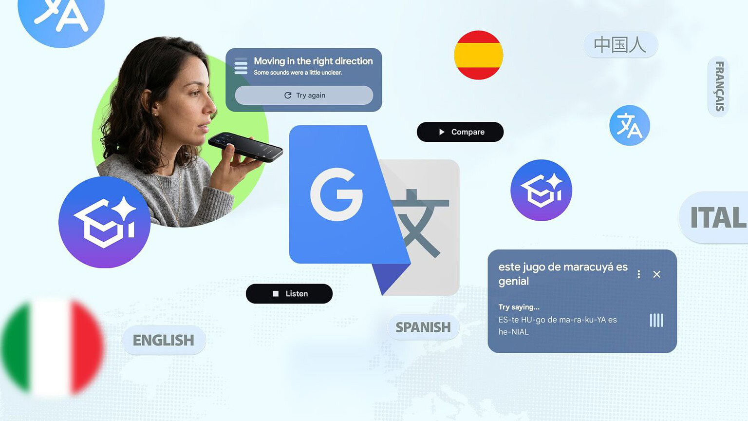 Google Translate aggiunge la pratica di pronuncia: ci voleva - Google Translate pronuncia