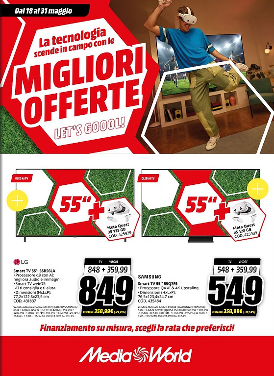 MediaWorld Meta Quest 3S - specifiche MediaWorld Meta Quest 3S - specifiche