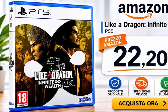 Like a Dragon: Infinite Wealth per PS5 al minimo storico su Amazon