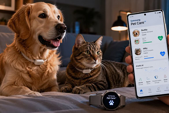 Samsung Health, l’AI ora monitora anche la salute degli animali domestici