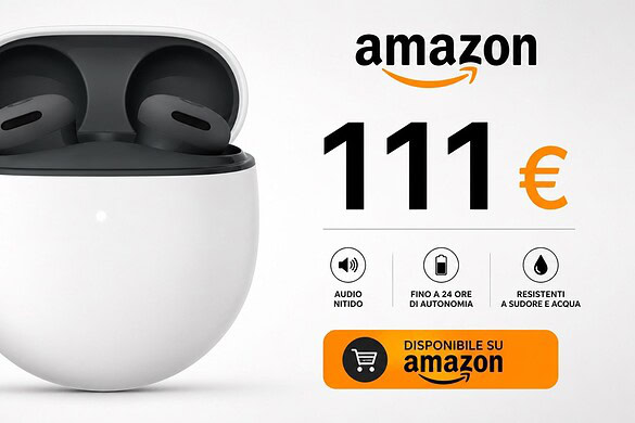 Google Pixel Buds 2a in offerta: ANC e funzioni smart a 111 euro