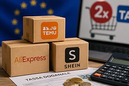 Temu, Shein e AliExpress: doppia tassa sui pacchi dal 1° luglio