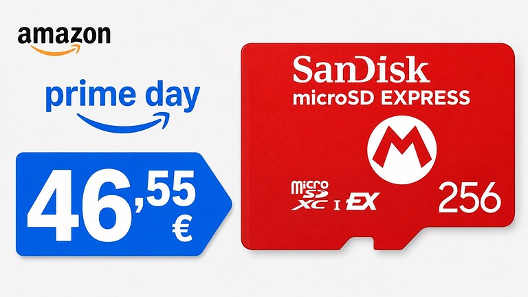 MicroSD SanDisk 256GB per Nintendo Switch 2 in offerta ai Prime Day