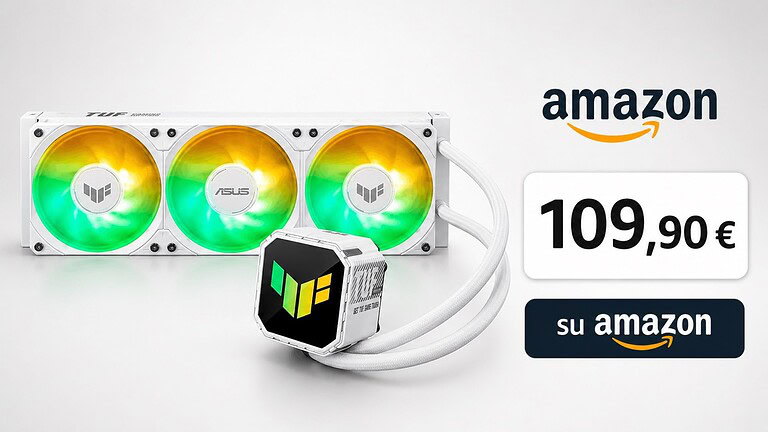 ASUS TUF LC III, raffreddamento a liquido su Amazon in promo