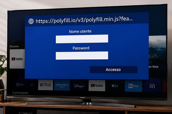 Smart TV Samsung, pop-up sospetto chiede nome utente e password: cosa fare