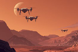 Missione Skyfall, la NASA cala sei droni su Marte dal cielo
