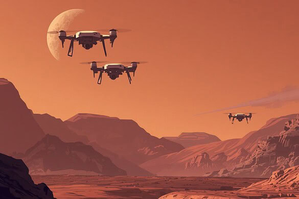 Missione Skyfall, la NASA cala sei droni su Marte dal cielo