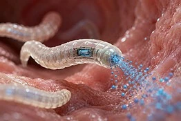 Vermi geneticamente modificati per rilasciare farmaci nel corpo umano