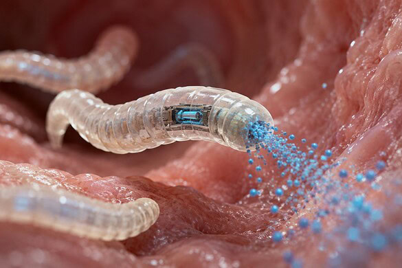 Vermi geneticamente modificati per rilasciare farmaci nel corpo umano