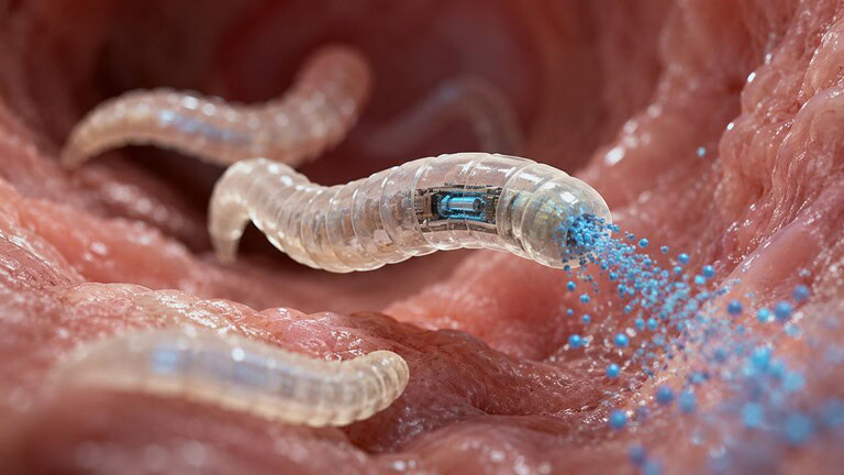 Vermi geneticamente modificati per rilasciare farmaci nel corpo umano