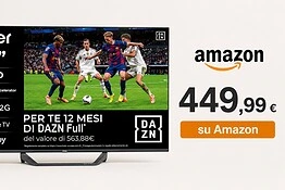 Smart TV Haier QLED 4K con Google TV da 65″ sotto i 500€ su Amazon con DAZN incluso