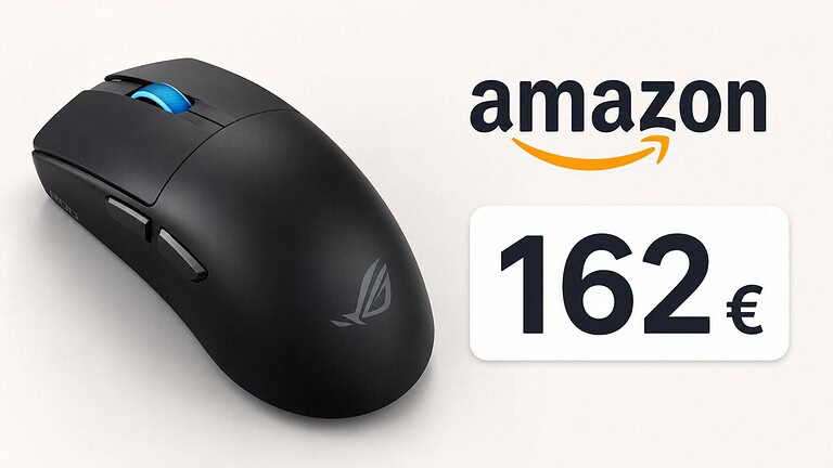 ASUS ROG Harpe II Ace in offerta: il mouse è in promo con cashback su Amazon