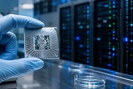 Chip bioibrido fonde DNA e argento: taglia i consumi dei data center del 99%