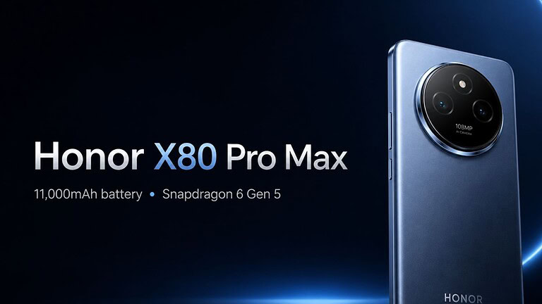 HONOR X80 Pro Max, il teaser sulla super batteria da 11.000 mAh
