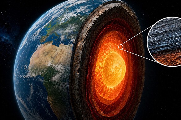 Antico fondale oceanico scoperto a 2.900 km: il segreto nel cuore della Terra