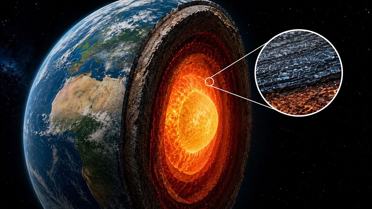 Antico fondale oceanico scoperto a 2.900 km: il segreto nel cuore della Terra