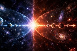 Universo gemello dal Big Bang: il tempo che scorre al contrario