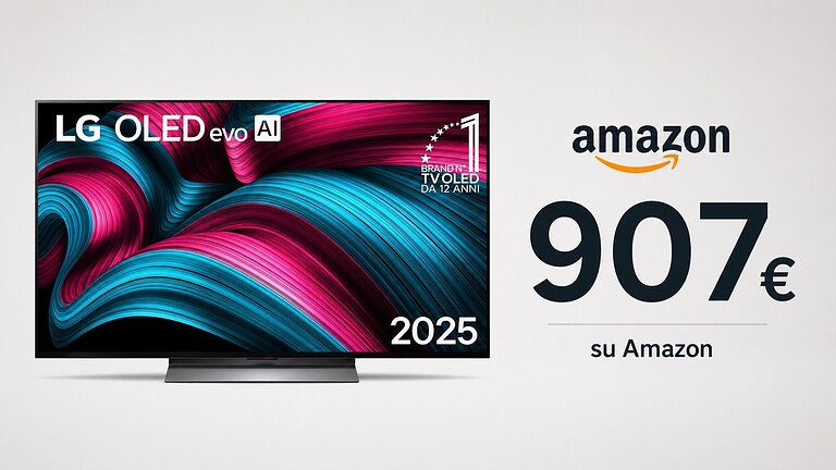 LG OLED evo AI a 907 euro: la smart TV 4K sotto i 1000 euro su Amazon