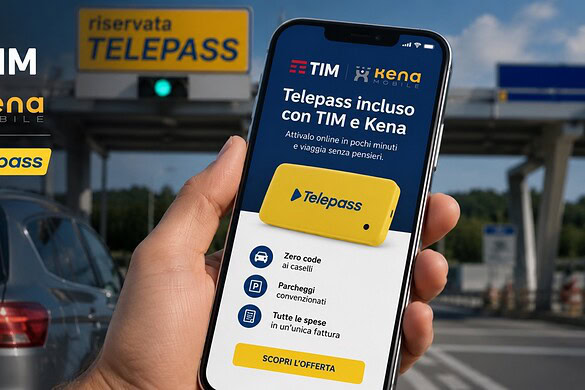 Telepass gratis e cashback fino a 200 euro con TIM e Kena: