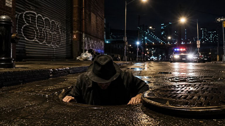 New York: dai tombini di Brooklyn spuntano uomini misteriosi durante la notte, indaga la polizia