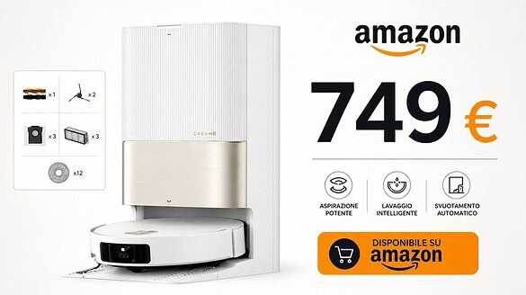 Dreame X50 Ultra Complete al minimo storico su Amazon: 749 euro