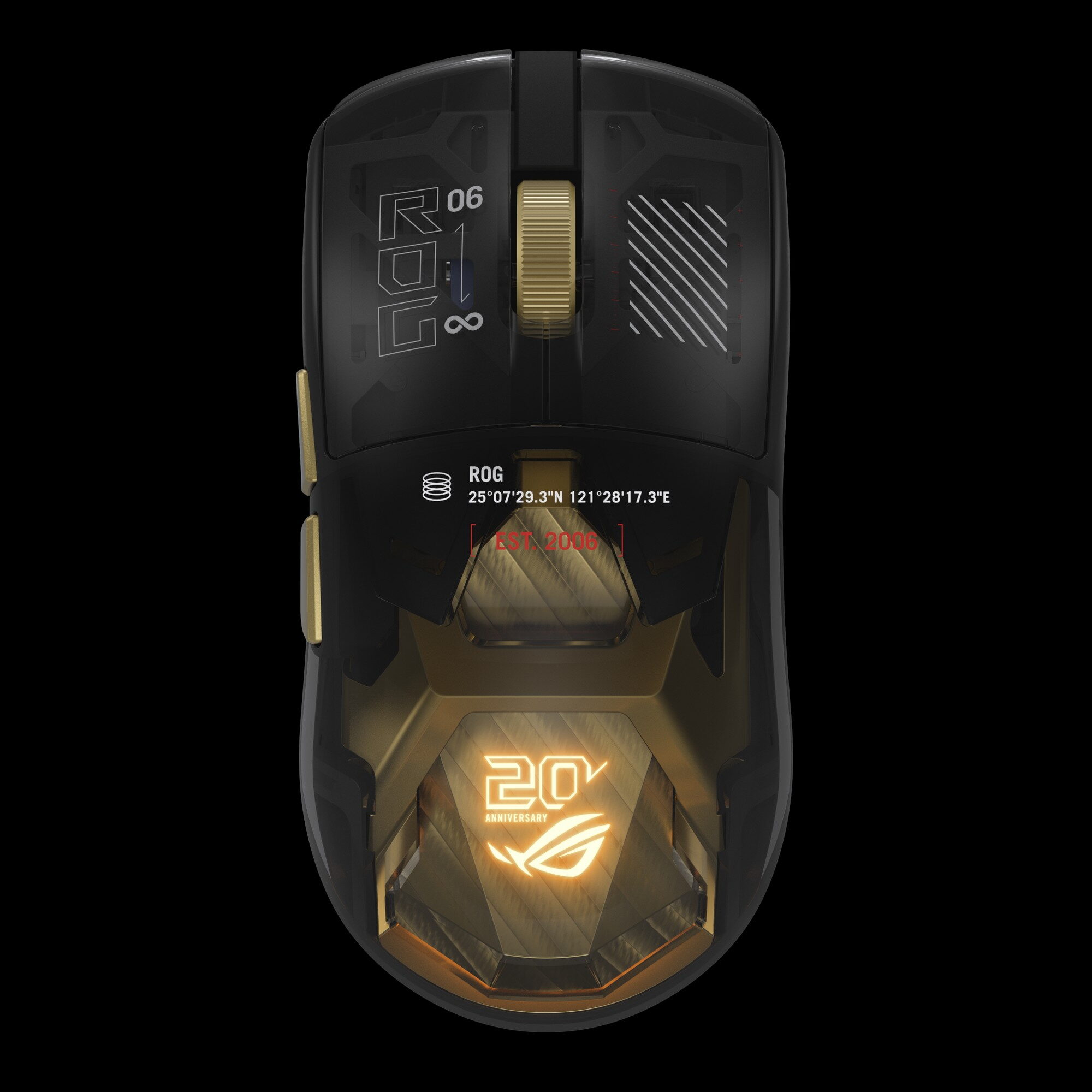 ASUS ROG festeggia 20 anni con un mouse placcato in oro 24 carati