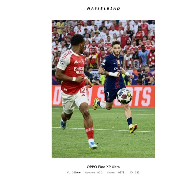 OPPO Find X9 Ultra protagonista anche nella finale di Champions League