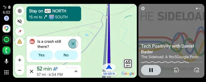 Google Maps Android Auto