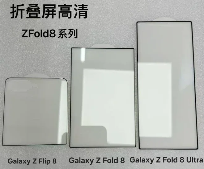 Samsung Galaxy Z Flip 8, Fold 8 e Fold 8 Ultra a confronto: ecco le dimensioni