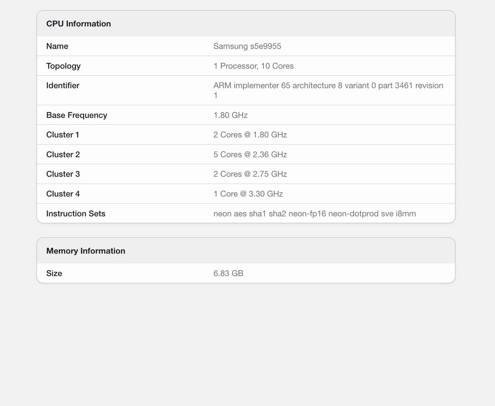 Galaxy S26 FE - dettaglio Galaxy S26 FE, ecco la versione globale: i dettagli da Geekbench