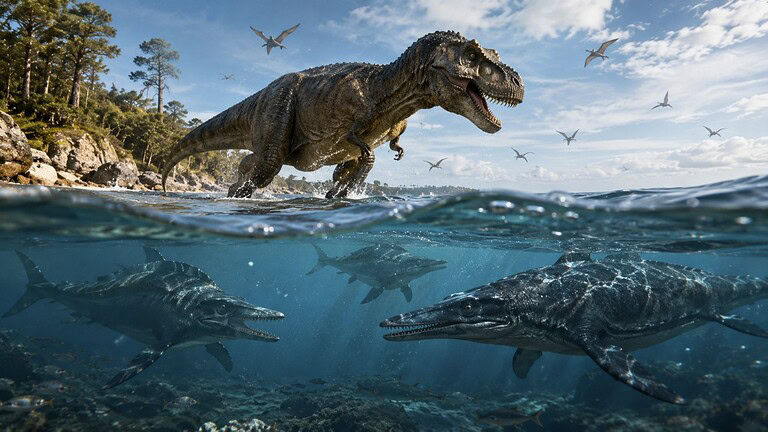 Dinosauri, perché non hanno mai conquistato gli oceani