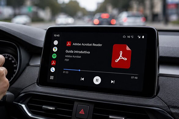 Adobe Acrobat Reader arriva su Android Auto: ascolterete i PDF in macchina