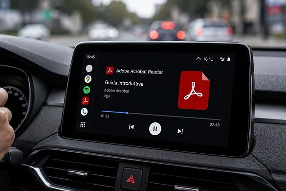 Adobe Acrobat Reader arriva su Android Auto: ascolterete i PDF in macchina