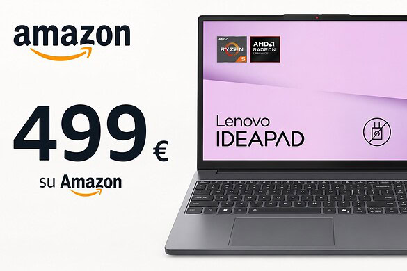Lenovo IdeaPad Slim 3 al minimo storico su Amazon: oggi a soli 499 euro