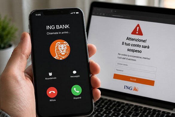 Truffa spoofing, ING Bank deve rimborsare 12mila euro a un cliente