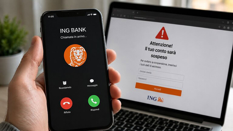 Truffa spoofing, ING Bank deve rimborsare 12mila euro a un cliente