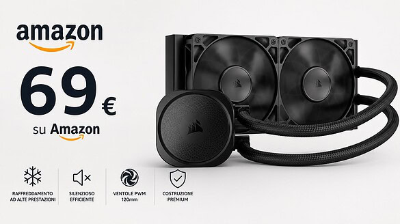 Dissipatore Corsair al minimo storico su Amazon: sconto del 34%