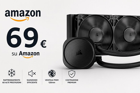 Dissipatore Corsair al minimo storico su Amazon: sconto del 34%