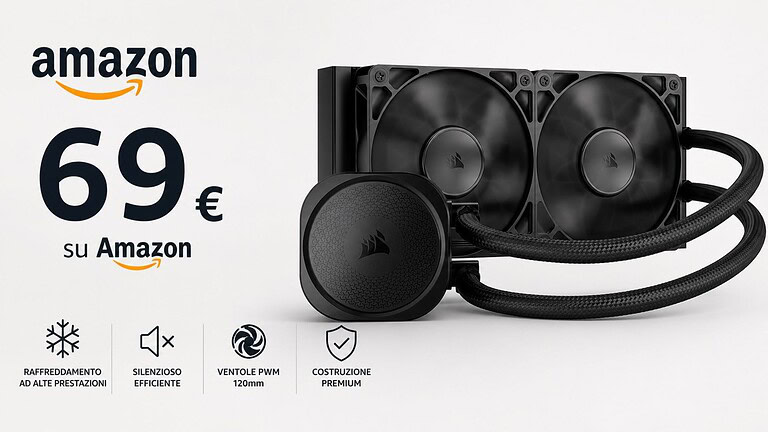 Dissipatore Corsair al minimo storico su Amazon: sconto del 34%