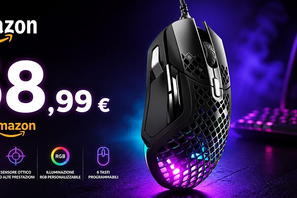 SteelSeries Aerox 5 in offerta su Amazon: leggero, RGB e ora -34%