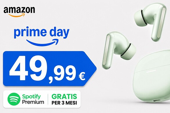 Redmi Buds 8 in offerta su Amazon a 49,90€ con 2 mesi di Spotify Premium