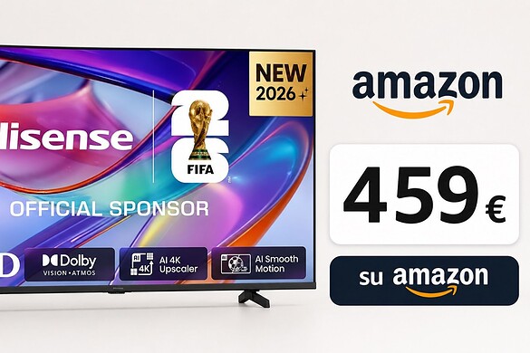 Smart TV Hisense QLED da 65 pollici a soli 459 euro su Amazon