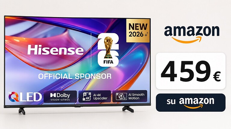 Smart TV Hisense QLED da 65 pollici a soli 459 euro su Amazon