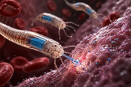 Vermi geneticamente modificati come farmacia vivente nel corpo umano