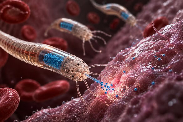 Vermi geneticamente modificati come farmacia vivente nel corpo umano
