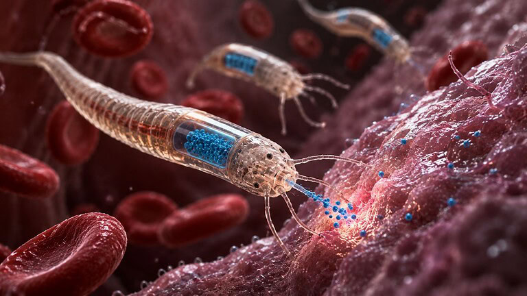 Vermi geneticamente modificati come farmacia vivente nel corpo umano